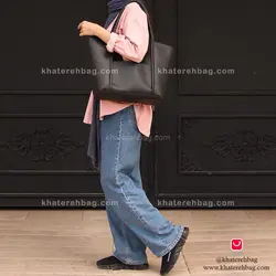 کیف دانشجویی بزرگ جلو جیب دار - کد : (18155)