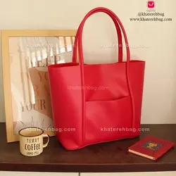 کیف دانشجویی بزرگ جلو جیب دار - کد : (18155)