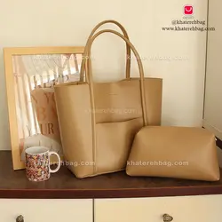 کیف دانشجویی بزرگ جلو جیب دار - کد : (18155)