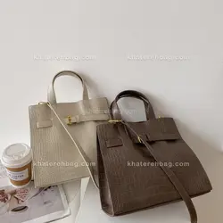 کیف زنانه کروکودیل جلو قرقره (وارداتی) 14054