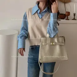 کیف زنانه کروکودیل جلو قرقره (وارداتی) 14054