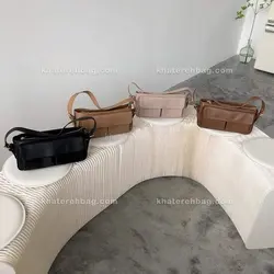 کیف زنانه دسته قرقره جلو دو جیب (وارداتی) 14057