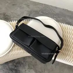 کیف زنانه دسته قرقره جلو دو جیب (وارداتی) 14057