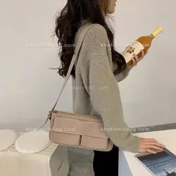 کیف زنانه دسته قرقره جلو دو جیب (وارداتی) 14057