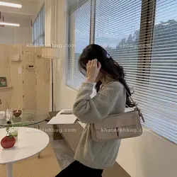 کیف زنانه دسته قرقره جلو دو جیب (وارداتی) 14057