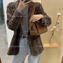 کیف زنانه دسته قرقره جلو دو جیب (وارداتی) 14057