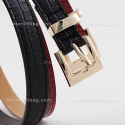 کمربند زنانه سگک مربع پل دار کروکدیل (وارداتی) کد 14651