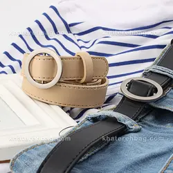 کمربند زنانه سگک گرد (وارداتی) کد 14617