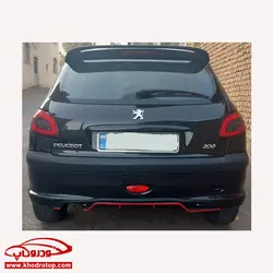 دیفیوزر عقب پژو 206 Peugeot 206 rear bumper diffuser
