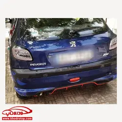 دیفیوزر عقب پژو 206 Peugeot 206 rear bumper diffuser