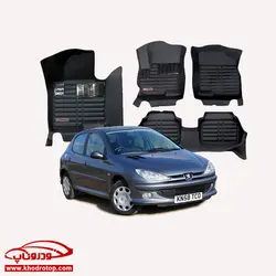 زیرپایی سه بعدی_پژو Peugeot 206