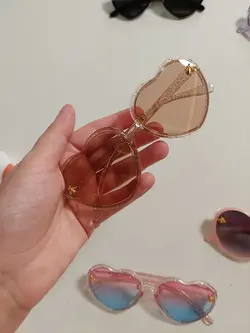 عینک دخترانه قلبی کد 876