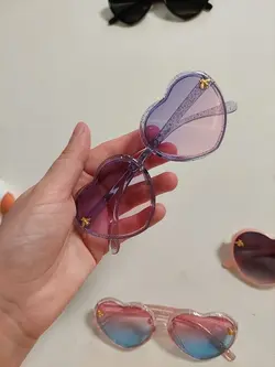 عینک دخترانه قلبی کد 876