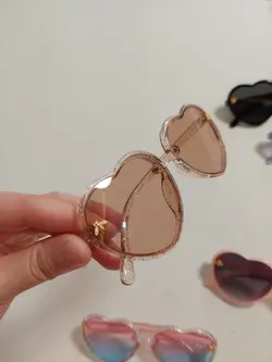 عینک دخترانه قلبی کد 876