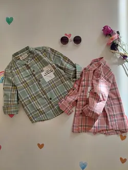 شومیز پسرانه می می چهار خونه بزرگ کد 2000