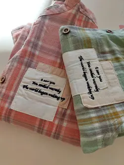 شومیز پسرانه می می چهار خونه بزرگ کد 2000