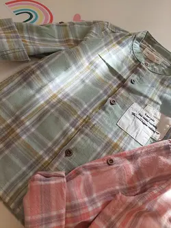 شومیز پسرانه می می چهار خونه بزرگ کد 2000