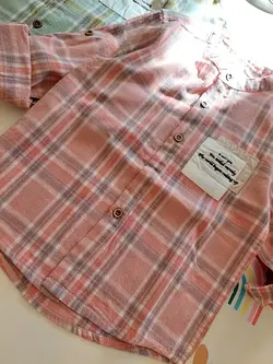 شومیز پسرانه می می چهار خونه بزرگ کد 2000