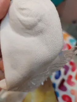 جوراب لب توری تک رنگ سفید کد433