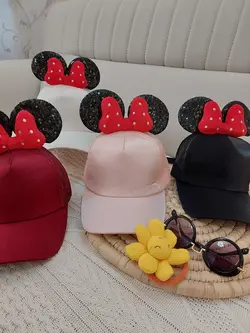 کلاه دخترانه میکی پاپیونی کد 610