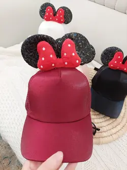 کلاه دخترانه میکی پاپیونی کد 610