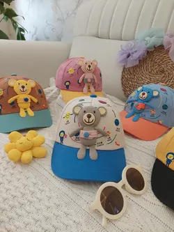 کلاه عروسک دار خرسی کد 600