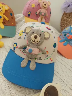 کلاه عروسک دار خرسی کد 600
