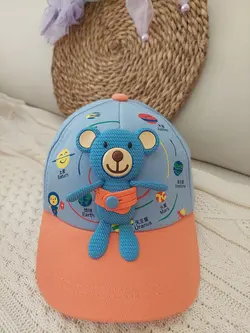 کلاه عروسک دار خرسی کد 600