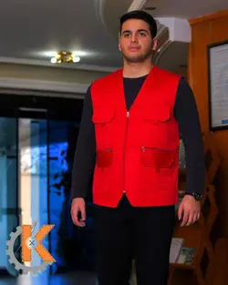 جلیقه خبر نگاری 6 جیب کجراه کد kp90168
