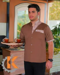 لباس فرم رستورانی مدل سیا کد KP36105