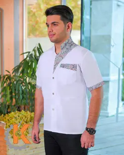 لباس فرم رستورانی مدل سیا کد KP36105