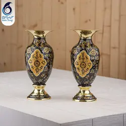 گلدان برنجی به سبک زرینه