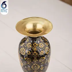 گلدان برنجی به سبک زرینه