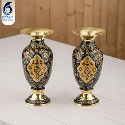 گلدان برنجی به سبک زرینه