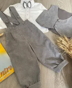 ست پسرانه مخمل کبریتی