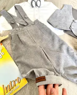 ست پسرانه مخمل کبریتی