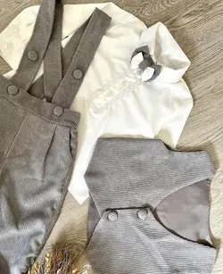 ست پسرانه مخمل کبریتی