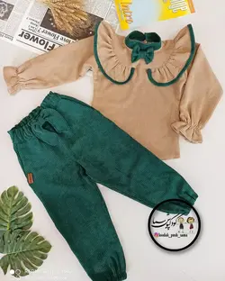 شومیز شلوار مخمل کبریتی