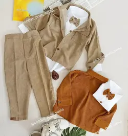 کت شلوار مخمل کبریتی