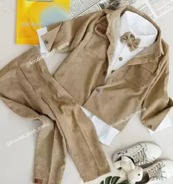 کت شلوار مخمل کبریتی