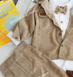 کت شلوار مخمل کبریتی