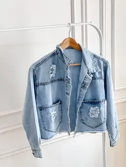 کراپ کت جین زاپدار