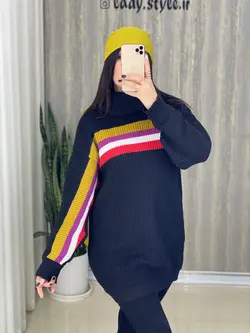 بافت لانگ رنگين كمان كد 017