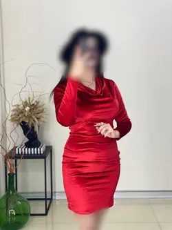 پیراهن یقه شل مخمل