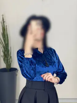 شوميز مخمل مدل ژيكال