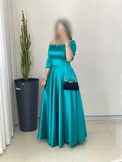 پیراهن ماکسی ساتن سوین