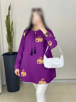 شوميز خامه دوزي طرح فيل