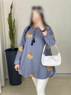 شوميز خامه دوزي طرح فيل