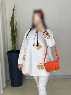 شوميز خامه دوزي طرح فيل