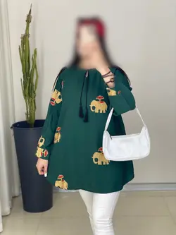 شوميز خامه دوزي طرح فيل